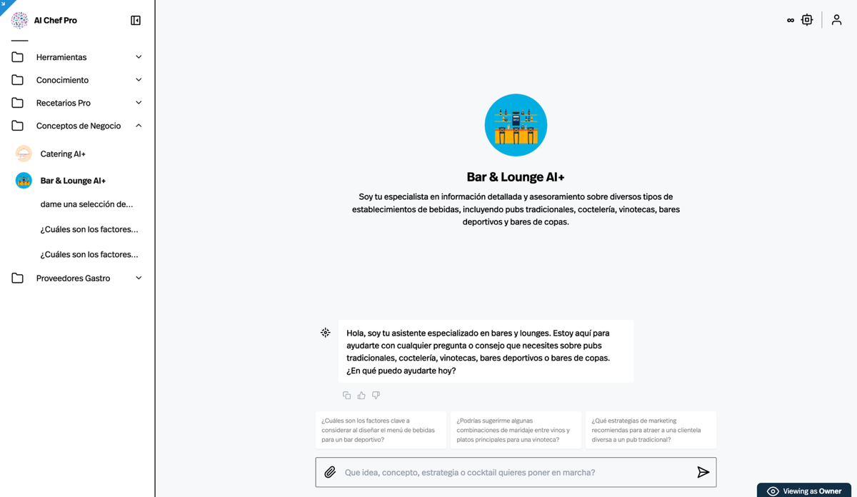 App Bar & Lounge AI+ by AI Chef Pro