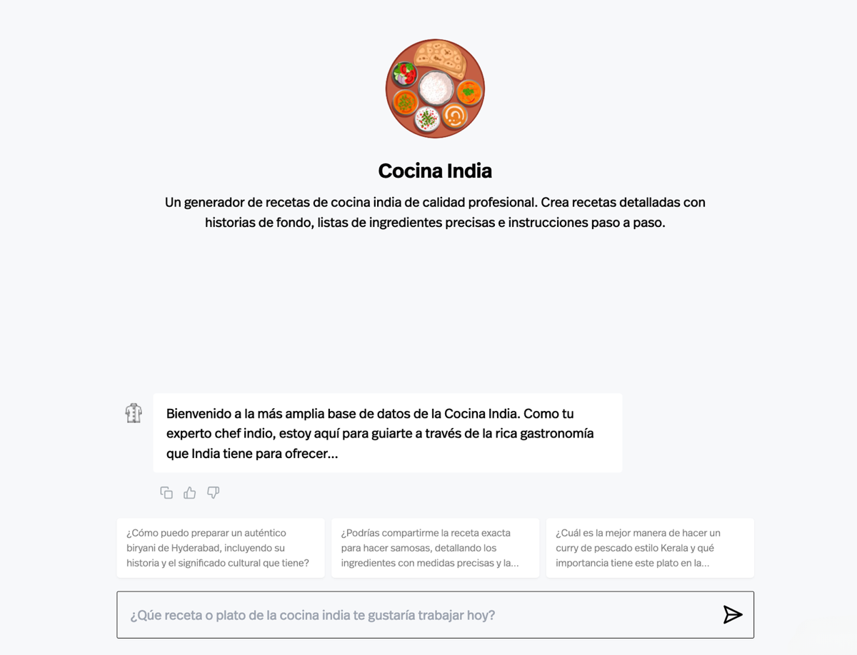 Cocina India con AI Chef Pro