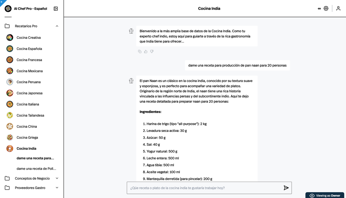 Cocina India con AI Chef Pro