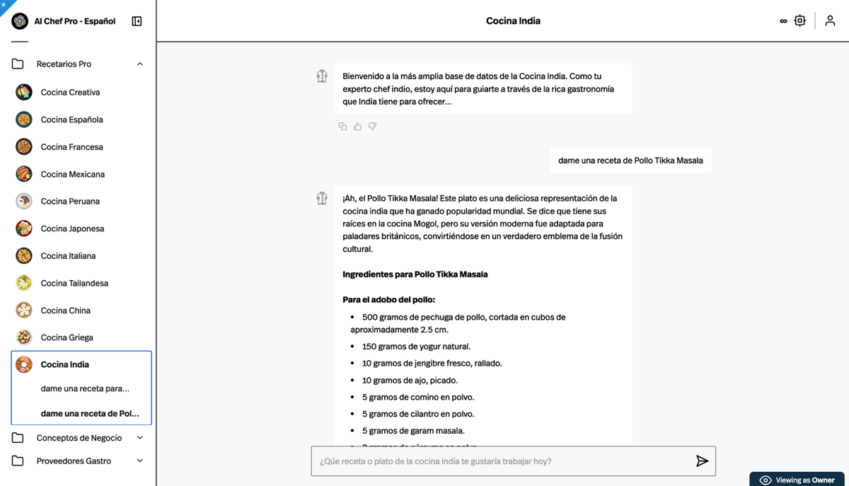 Cocina India con AI Chef Pro