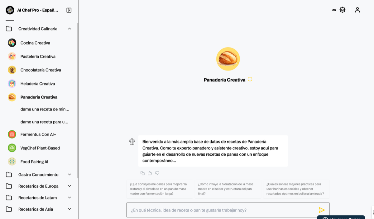 AI Chef Pro - Panadería Creativa AI Model