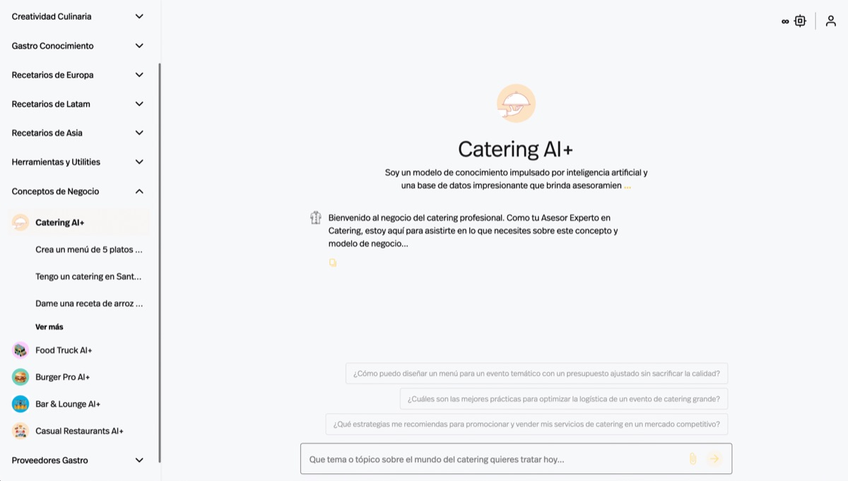 Catering AI+ App de AI Chef Pro