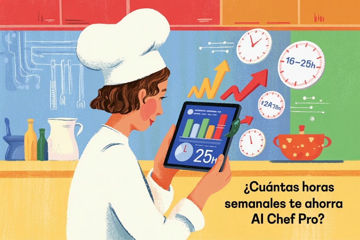Calculadora de Tiempo: ¿Cuántas Horas Semanales Te Ahorra AI Chef Pro?