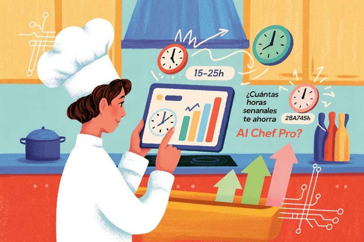 Calculadora de Tiempo: ¿Cuántas Horas Semanales Te Ahorra AI Chef Pro?