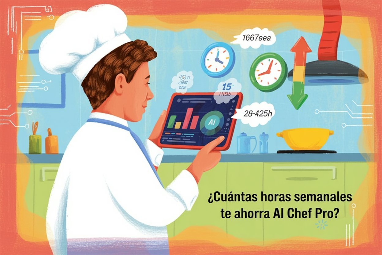 Calculadora de Tiempo: ¿Cuántas Horas Semanales Te Ahorra AI Chef Pro?
