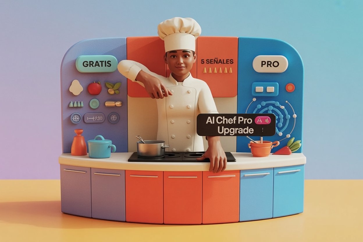 De Gratis a Pro: 5 Señales de que Necesitas Upgrade en AI Chef Pro