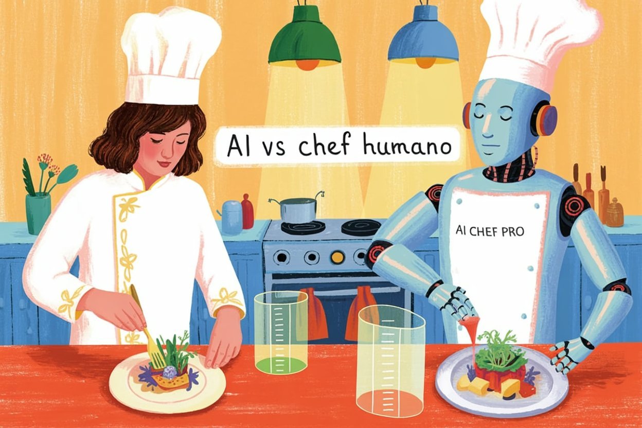 IA vs Chef Humano: ¿Cuál Crea Mejores Recetas? Análisis Comparativo con Datos Reales