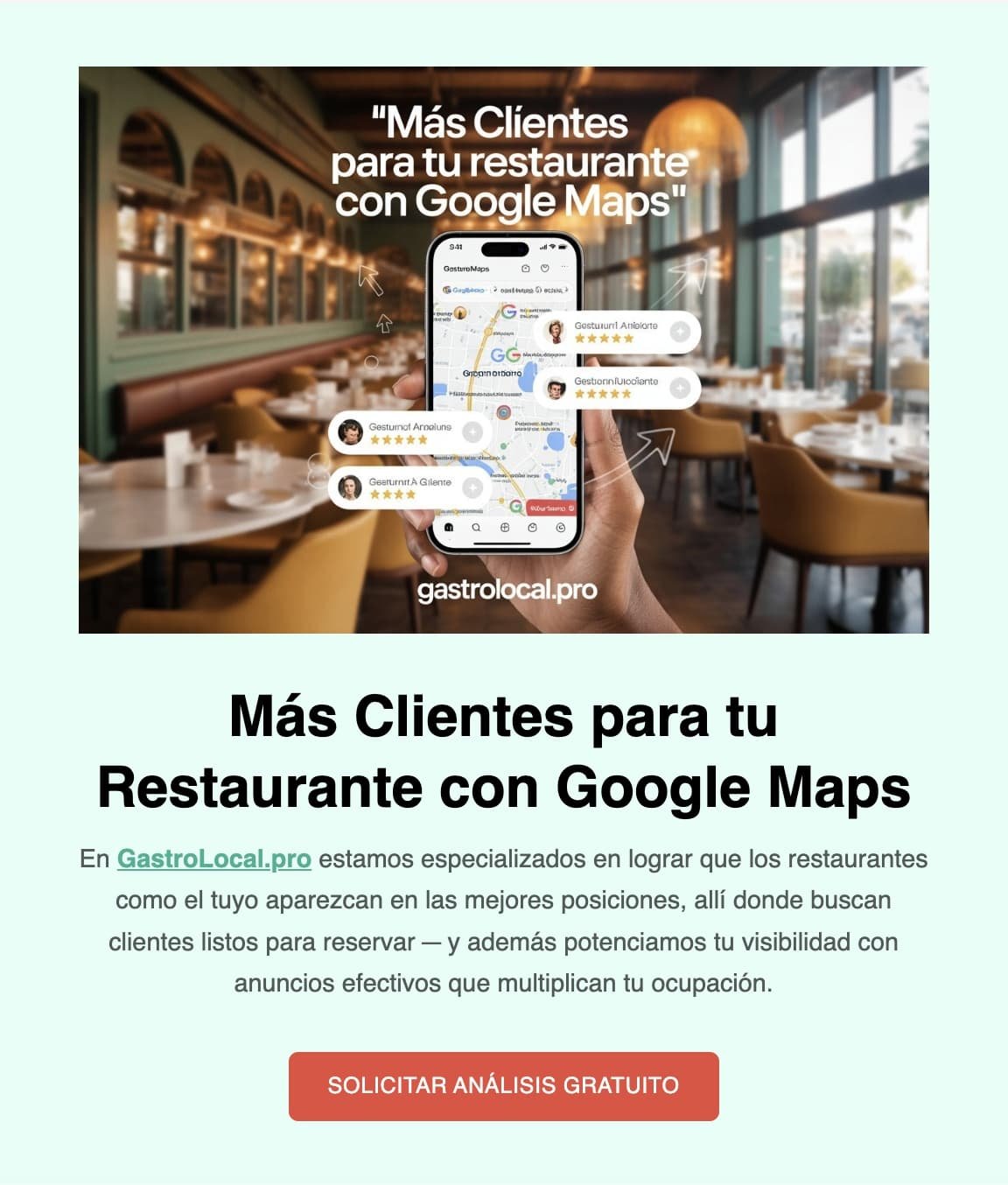 GastroLocal.pro gestión y optimización de las fichas de google business profile para restaurantes y negocios de hostelería