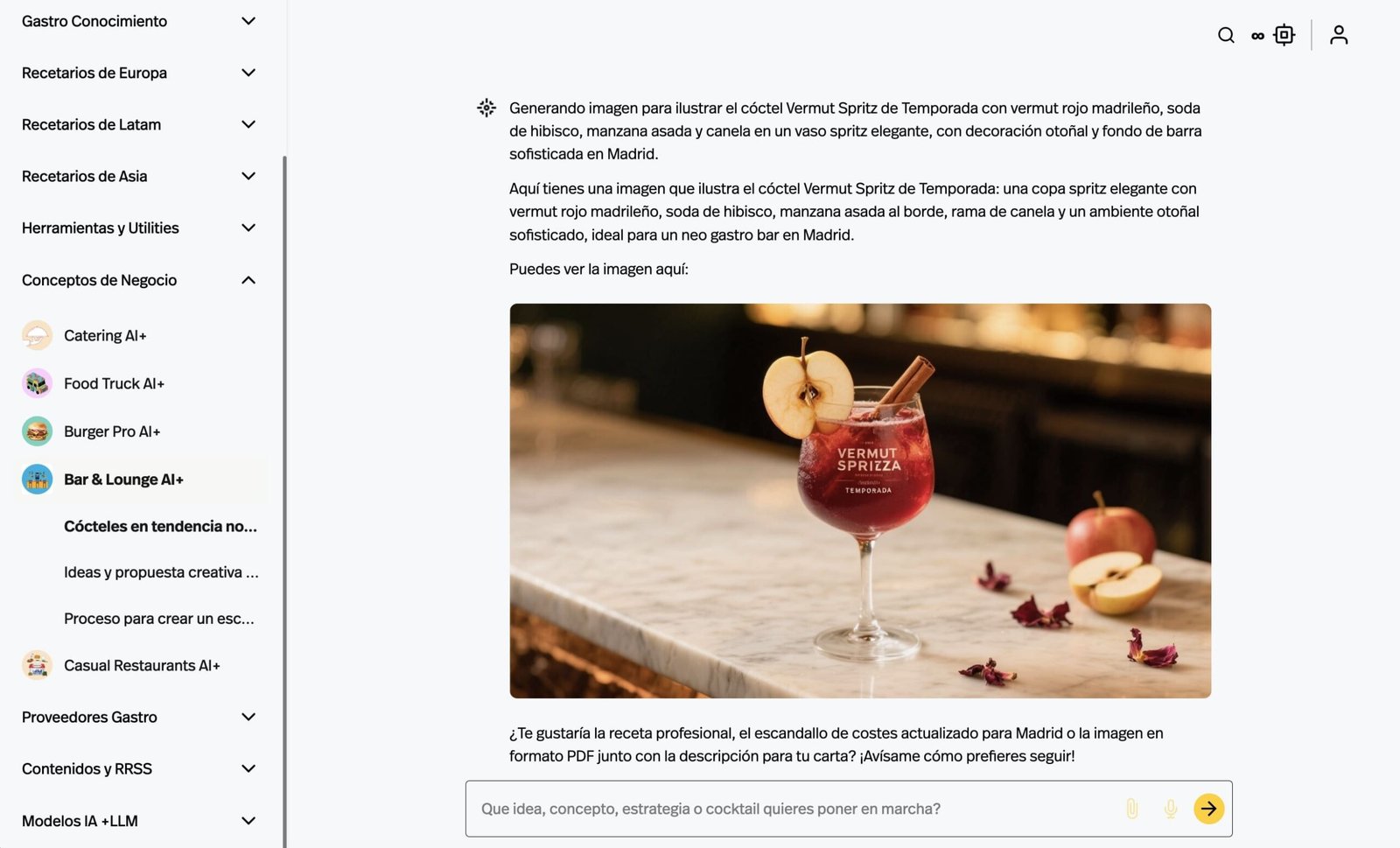 Mixología Digital: IA en el Diseño de Cócteles y Bebidas