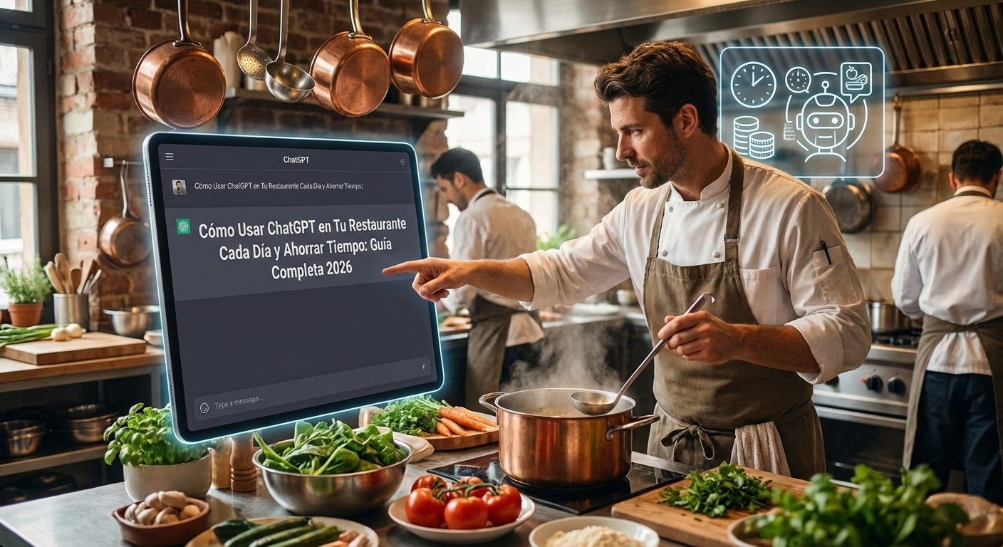 Cómo Usar ChatGPT en Tu Restaurante Cada Día y Ahorrar Tiempo: Guía Completa