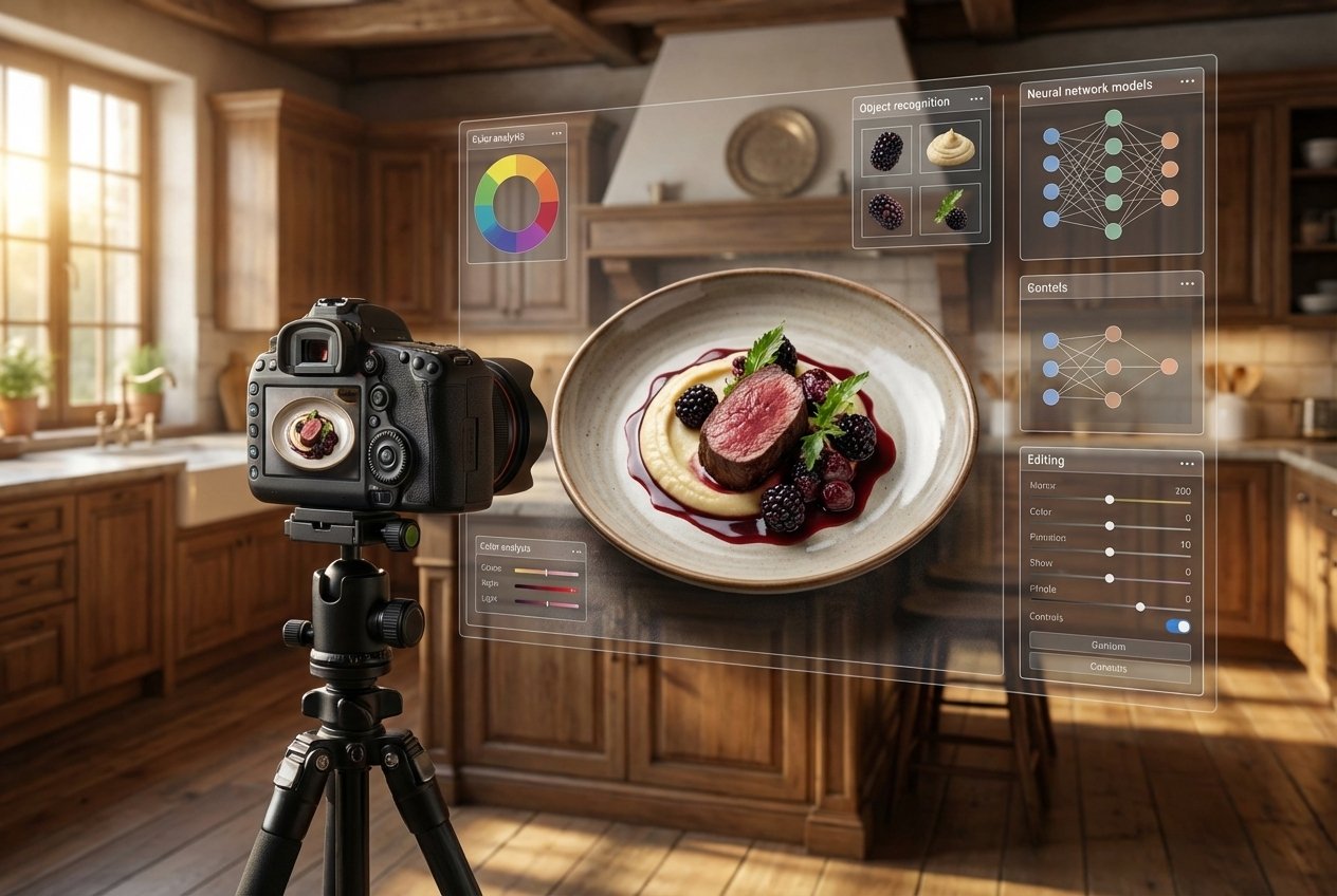 Fotografía Culinaria Mejorada por IA