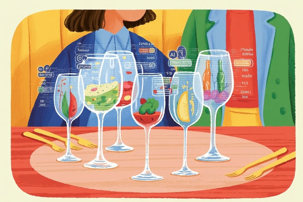 IA en la Cristalería Gastronómica: Diseño y Selección Optimizada para Experiencias Sensoriales
