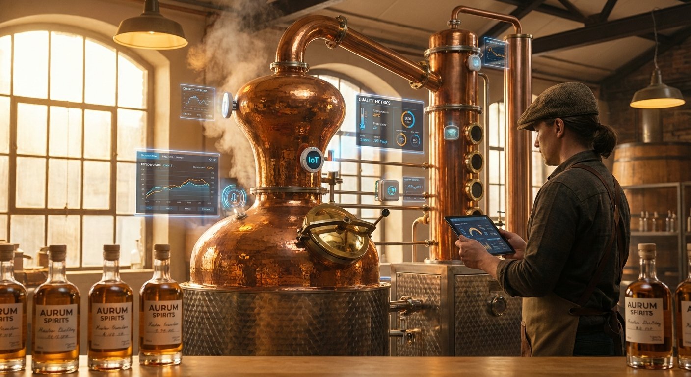 IA en la Destilación Artesanal: Manual Técnico para Optimizar tu Producción de Bebidas Espirituosas