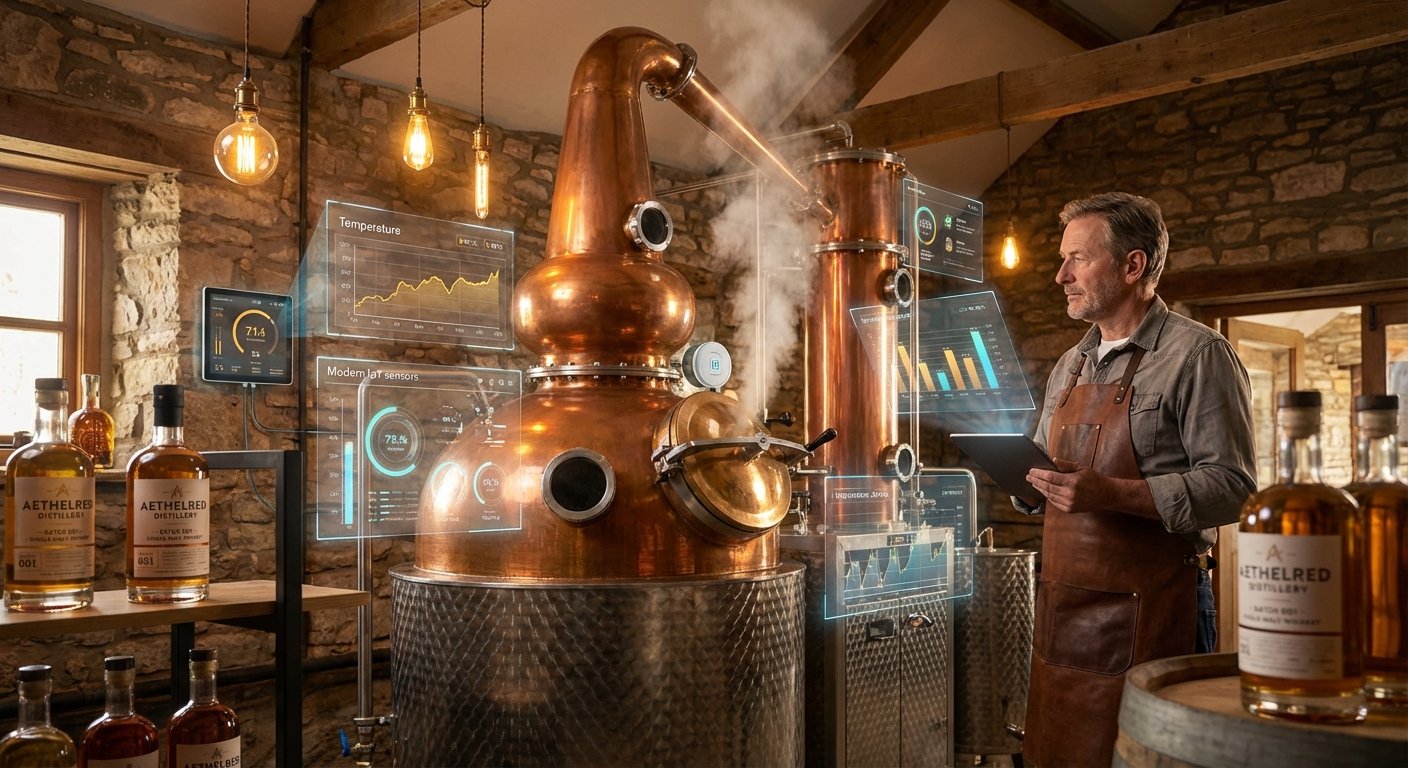 IA en la Destilación Artesanal: Manual Técnico para Optimizar tu Producción de Bebidas Espirituosas