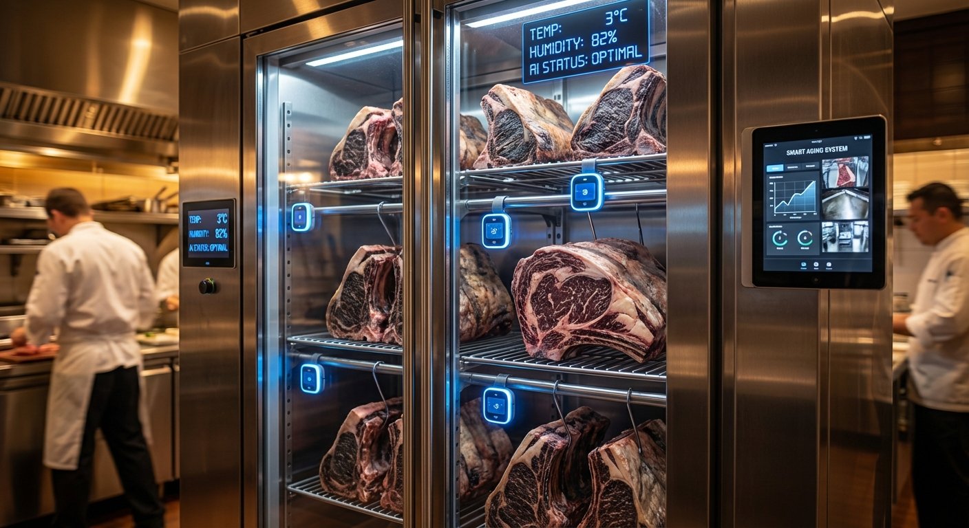 IA en la Maduración de Carnes: Manual Técnico de Control y Optimización | AI Chef Pro
