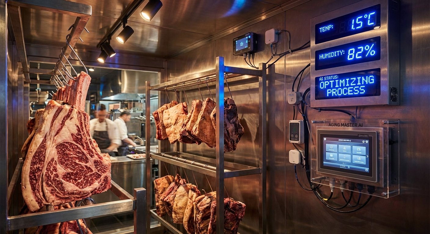 IA en la Maduración de Carnes: Manual Técnico de Control y Optimización | AI Chef Pro