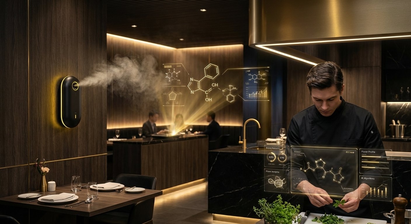 Marketing olfativo en restaurantes: aroma ambiente en la sala de un local
