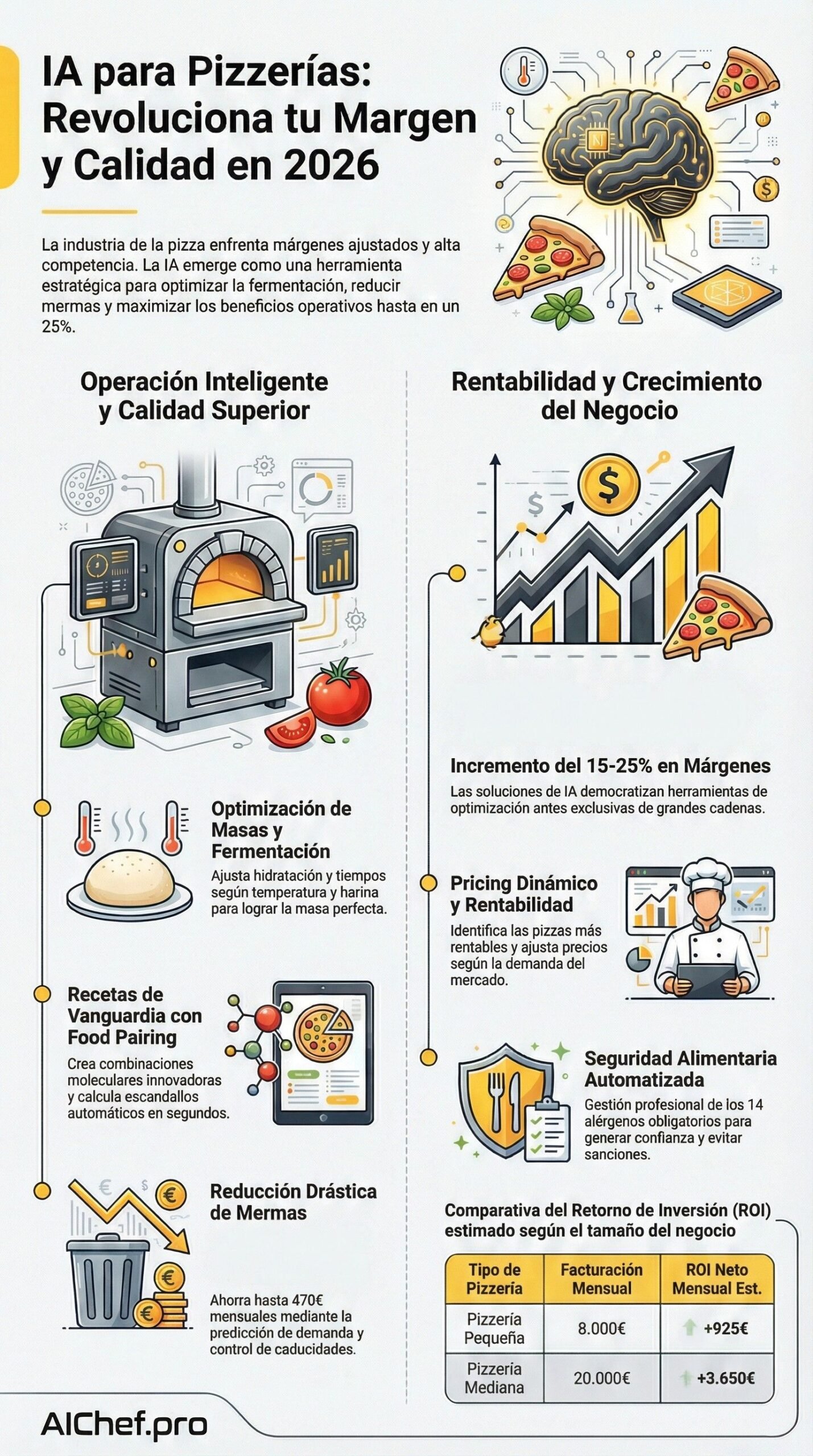 Infografía de IA para Pizzerías