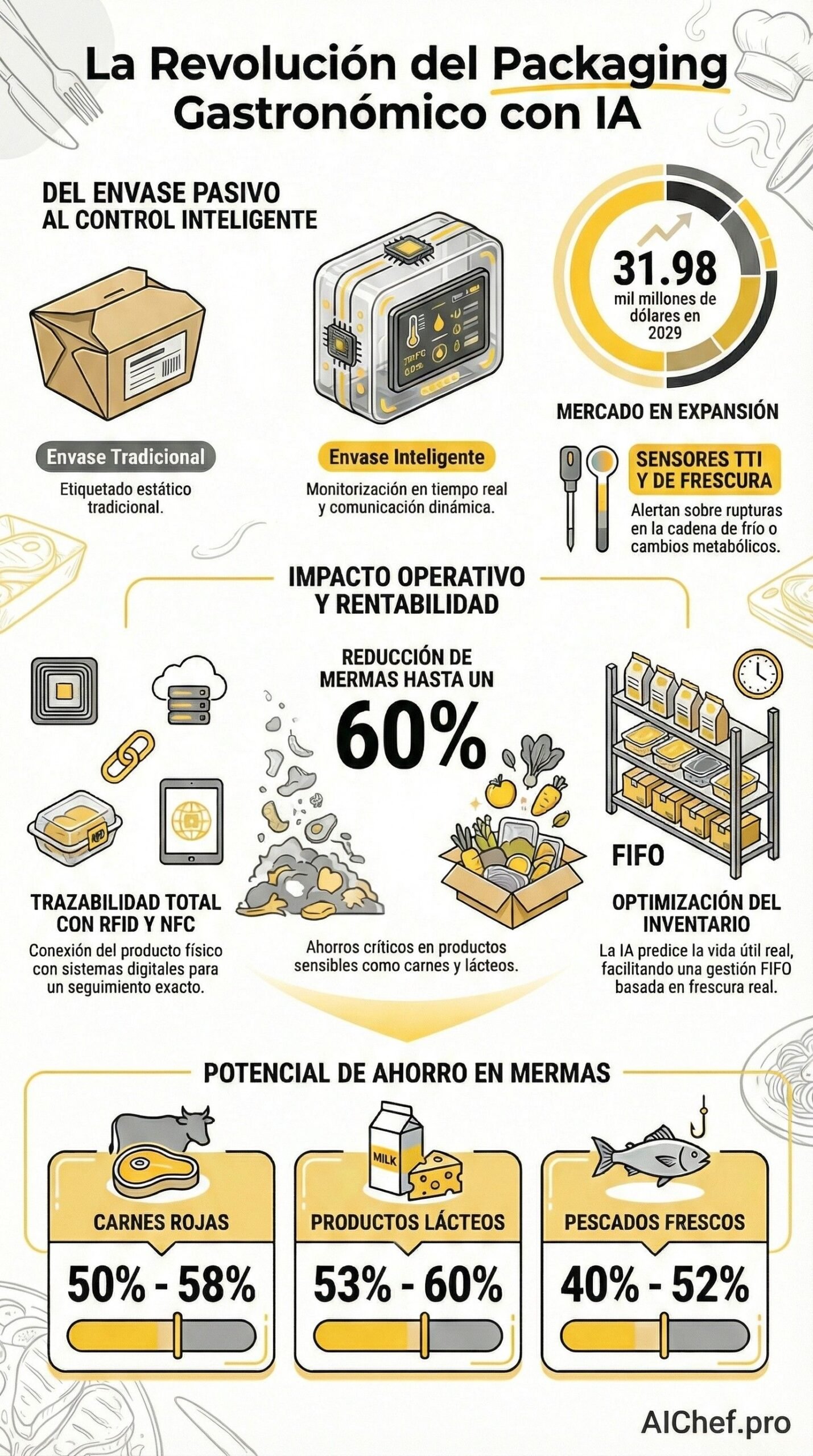 Packaging Gastronómico IA: Guía Completa de Embalajes Inteligentes para Alimentos
