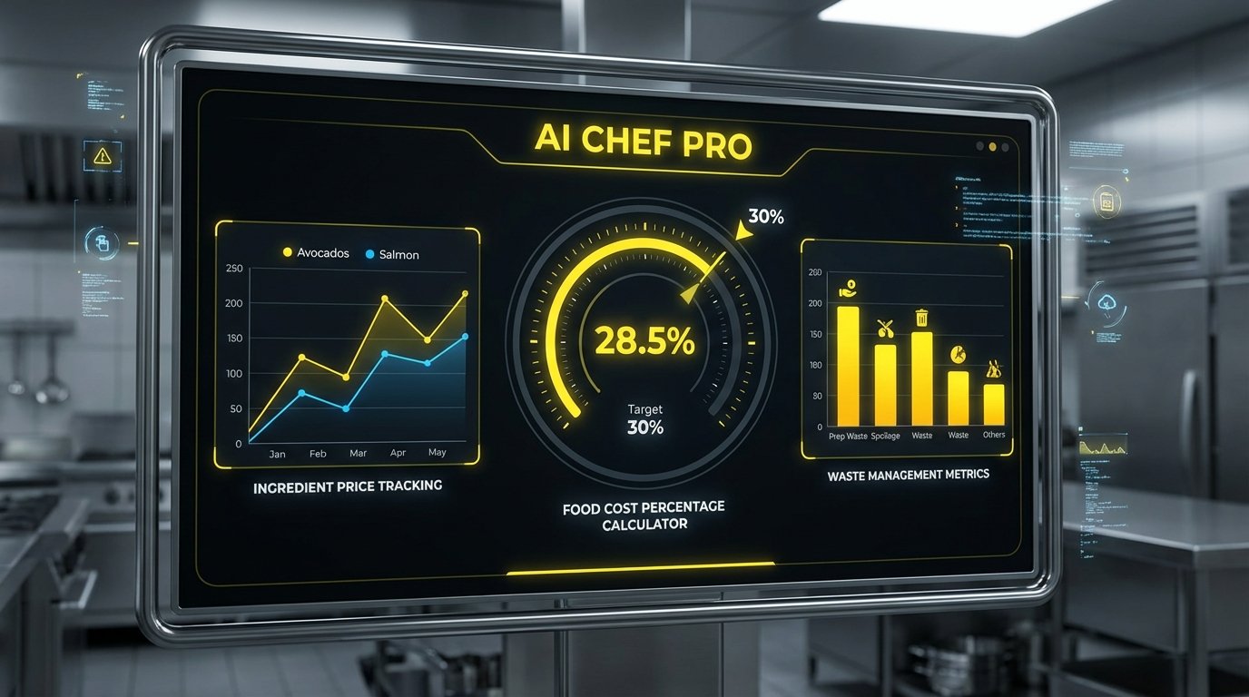Dashboard IA gestión food cost restaurante