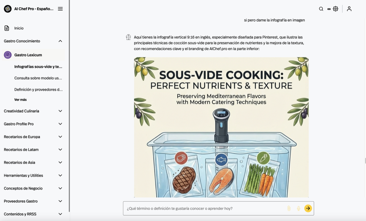 AI Chef Pro - Suite de Herramientas Impulsadas por Inteligencia Artificial para el profesional de hostelería