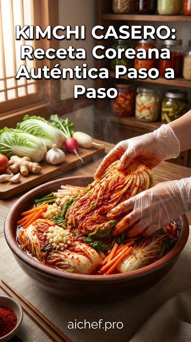 Kimchi Casero: Receta Coreana Auténtica Paso a Paso