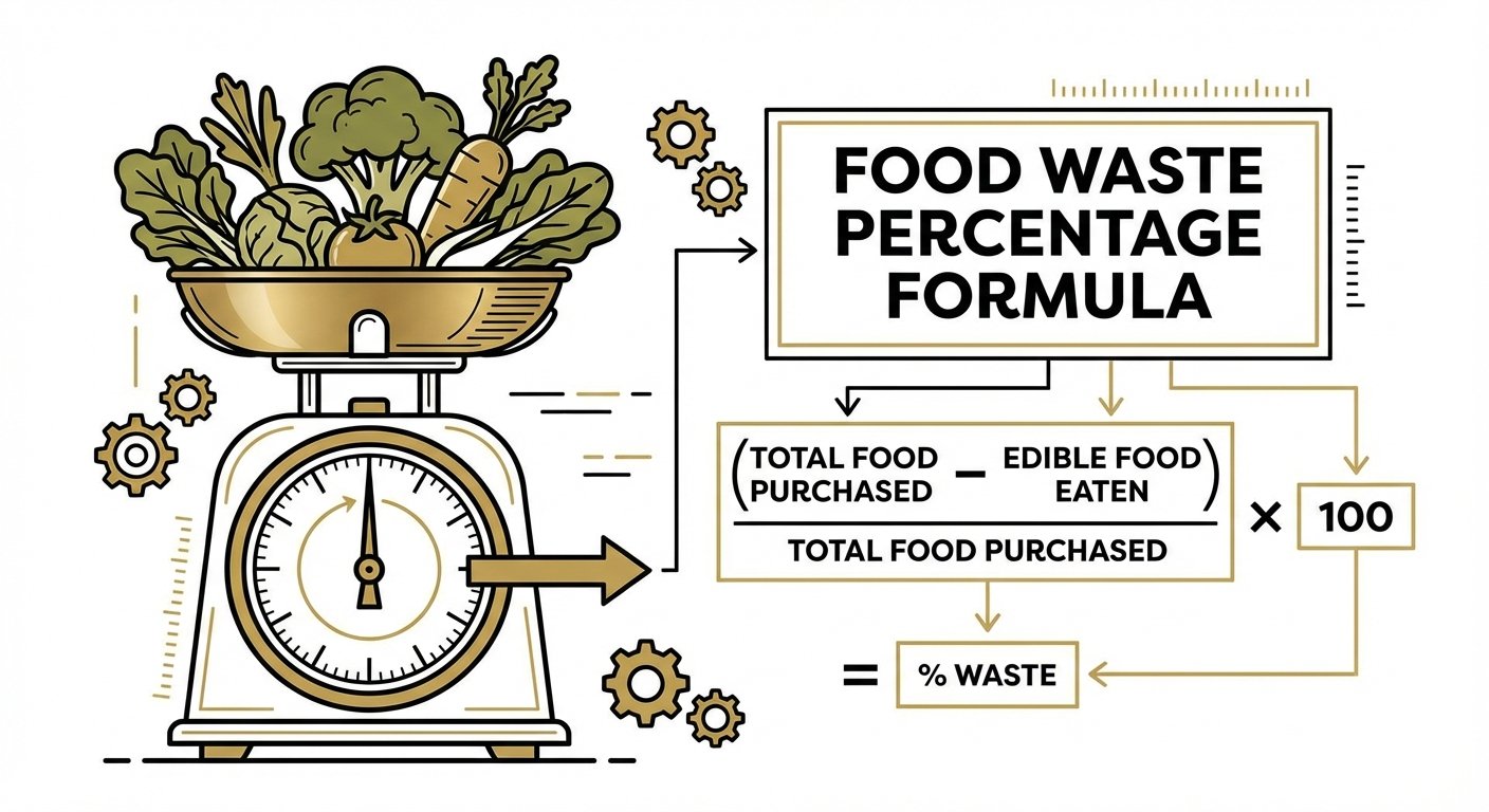 Infografía fórmula calculadora mermas restaurante