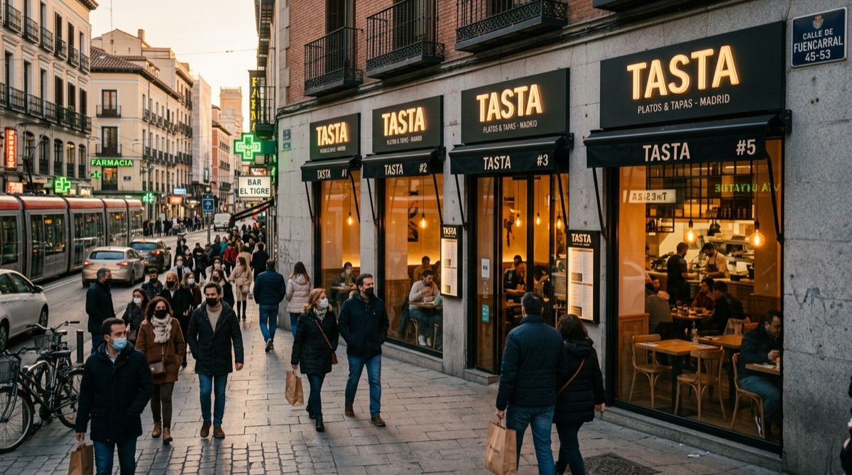 Restaurantes franquicia con misma marca en Madrid