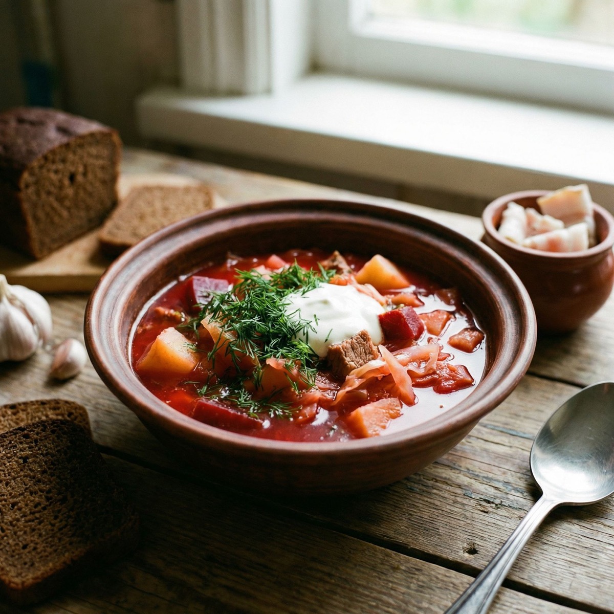 Borscht Ucraniano: Sopa de Remolacha Roja Receta Pro