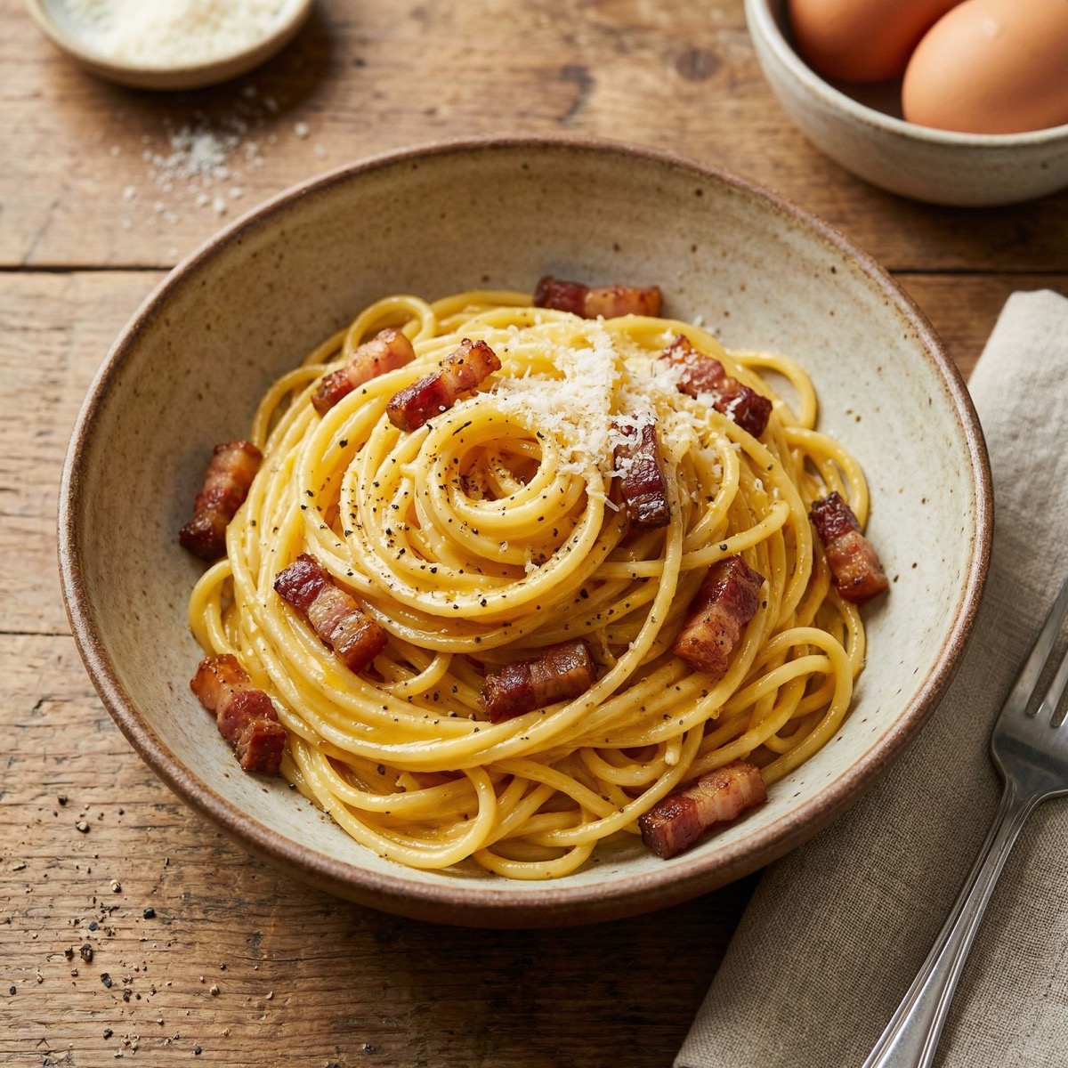 Carbonara Auténtica Romana: Receta Original Sin Nata (Paso a Paso)