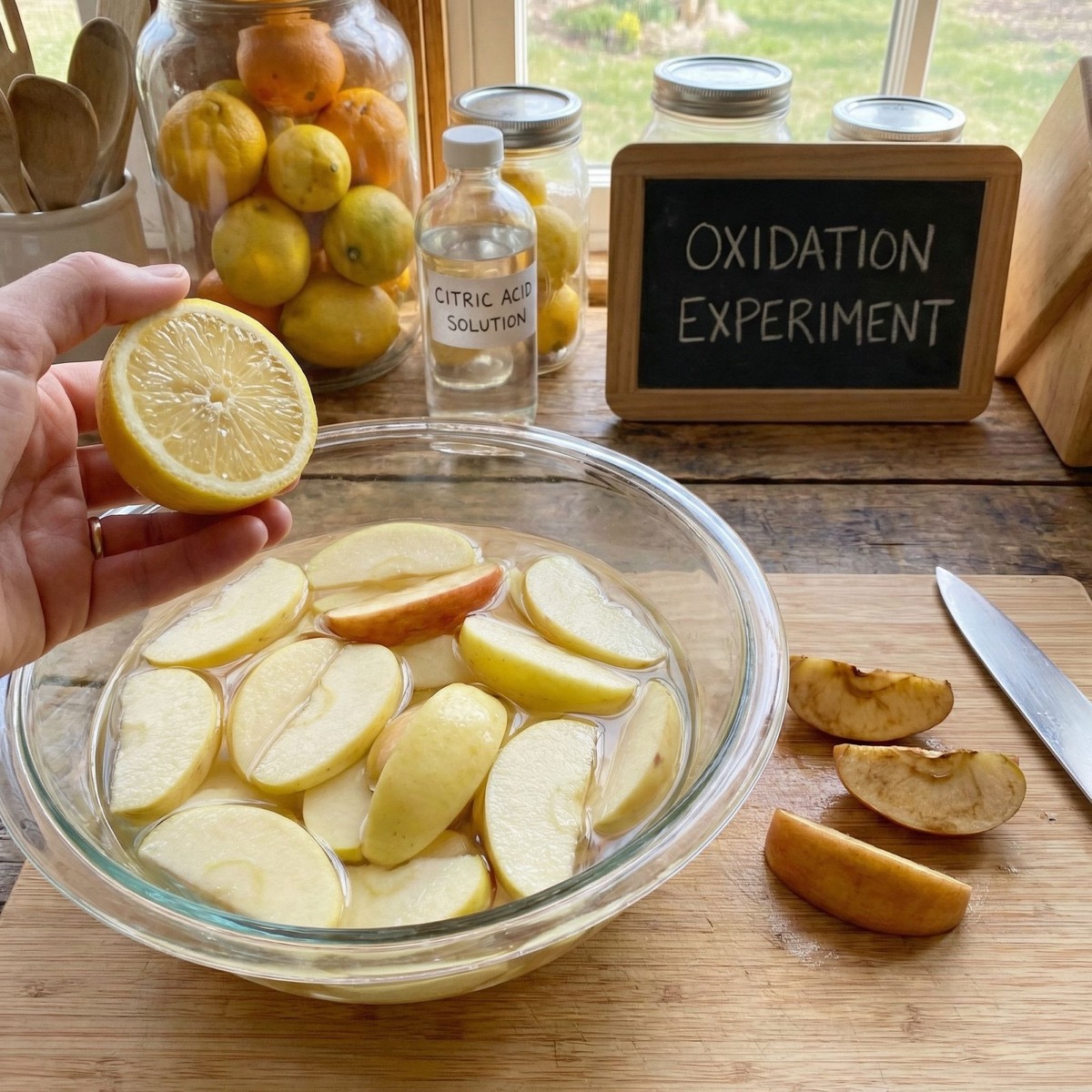 Prevención de oxidación con limón