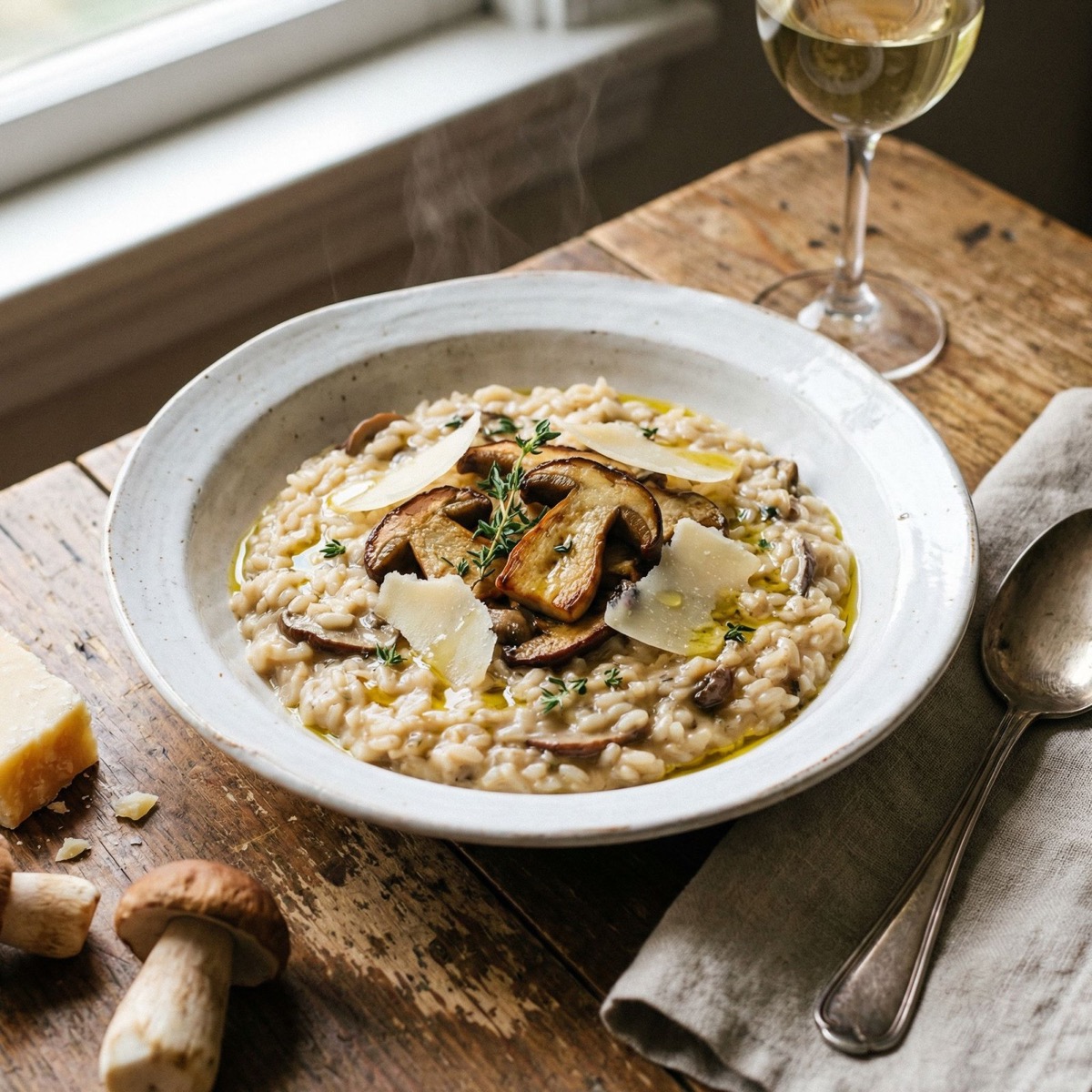 Risotto de Hongos (Funghi): Receta Italiana Auténtica Paso a Paso