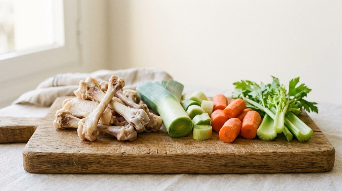 Ingredientes del fondo blanco