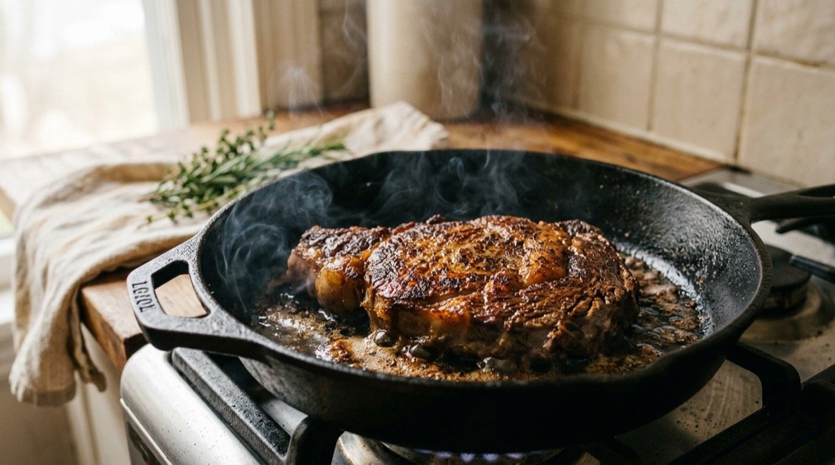 Reacción de Maillard en carne sellada