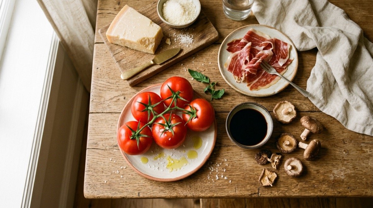 Ingredientes ricos en umami