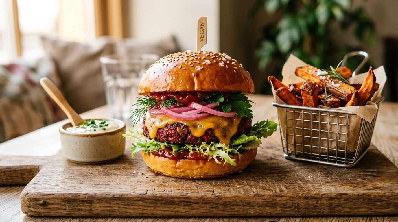 IA para Restaurante Plant-Based y Vegano — imagen 2 de referencia generada con IA