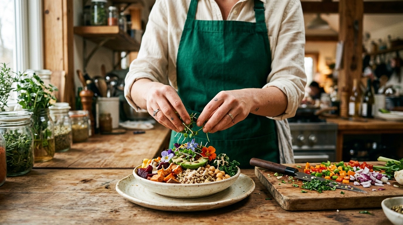 IA para Restaurante Plant-Based y Vegano — imagen 6 de referencia generada con IA