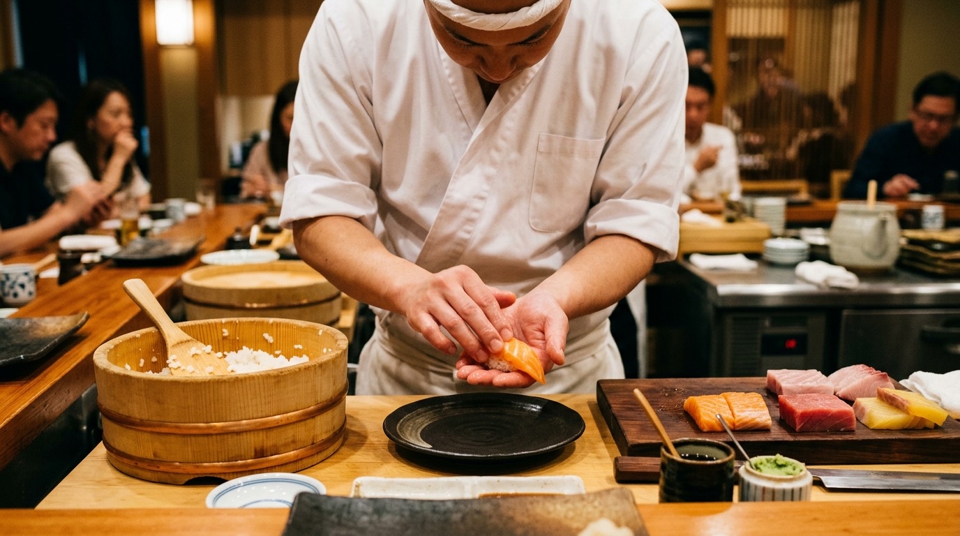 IA para Sushi Bar — imagen 6 de referencia generada con IA