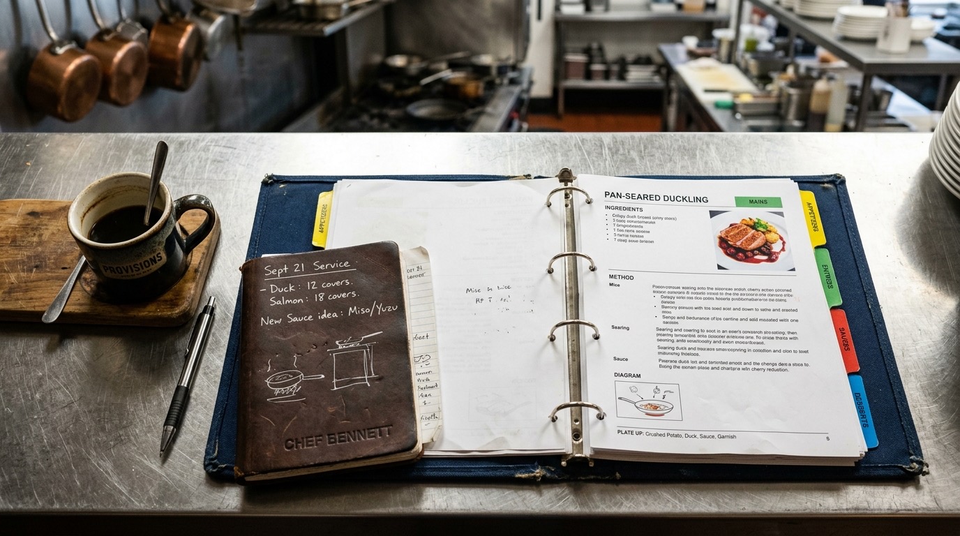So erstellen Sie Rezeptblätter mit KI — KI-generiertes Referenzbild 3