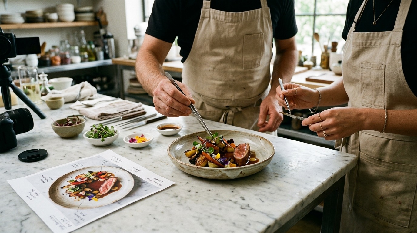 Cómo Hacer Fotografía Gastronómica con IA — KI-generiertes Referenzbild 6
